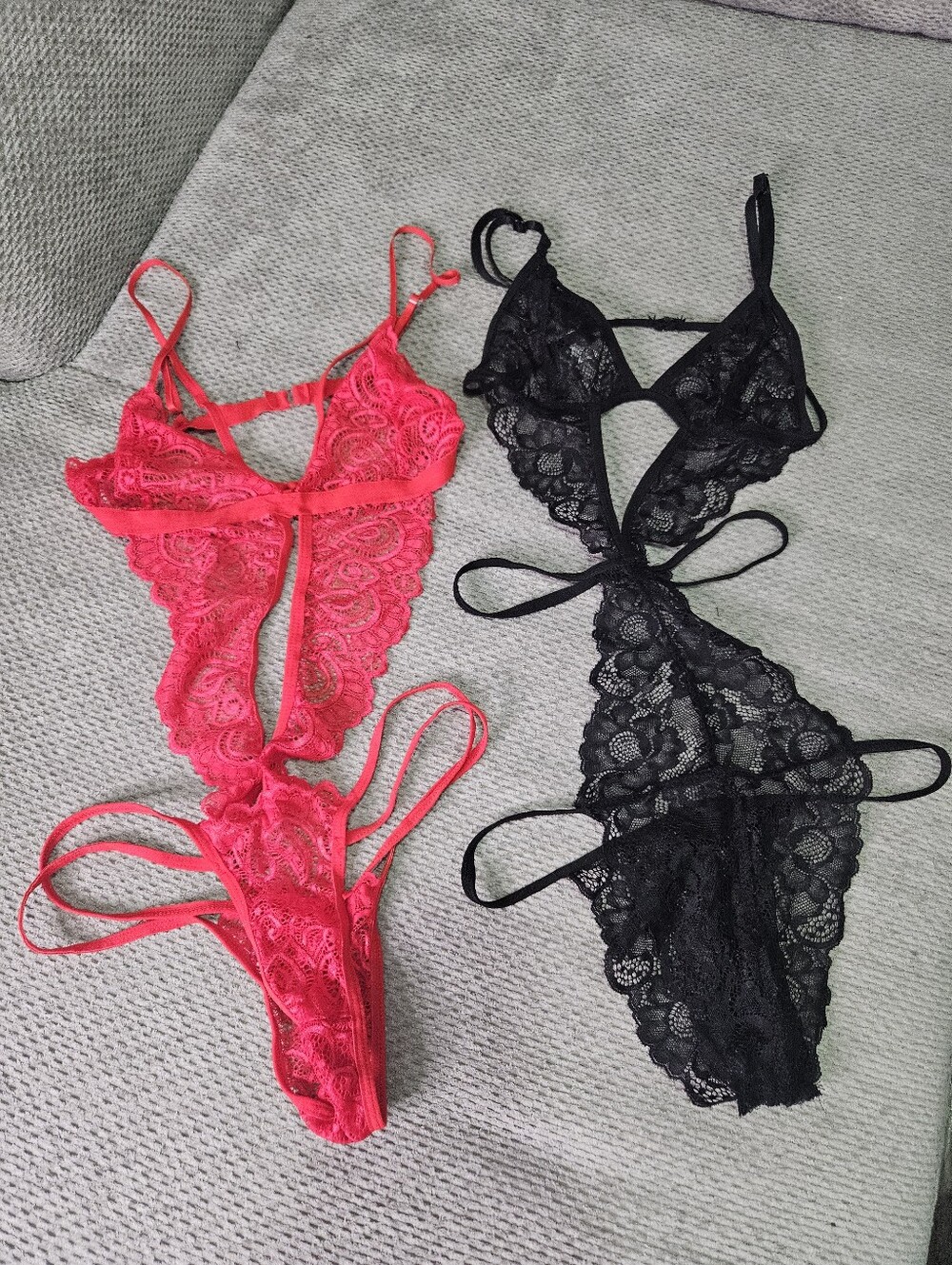 NWOT! Two Lace Teddies! Size Small